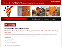 Tablet Screenshot of ldrelectrical.co.za